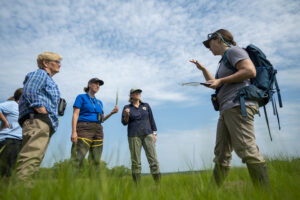 In the field with the Director. USFWS