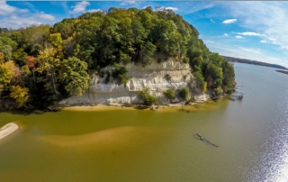 Fone’s Cliff headland in Chesapeake Bay. Ducks Unlimited